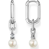 Thomas Sabo örhängen links and pearls silver CR669-167-14