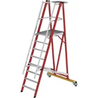 MUNK Günzburger Steigtechnik 036328 GFK/aluminium Plattformledare Arbetshöjd (max.): 750 cm