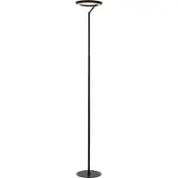 Lucide LED uplight golvlampa Celeste, dimbar, Svart, Vardagsrum / matsal, Metall, Modern, LED-golvlampa