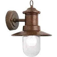 Orion Vägglampa utomhus Leonie, dimbar, Brun / rost, Metall, Vintage, Utomhusvägglampa