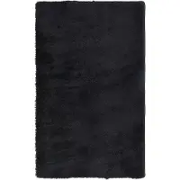 vidaXL Ryamatta med lång lugg NAVARRA svart 80x150 cm polyester