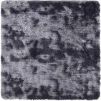 vidaXL Ryamatta med lång lugg NAVARRA mörkgrå 240x240 cm polyester