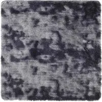 vidaXL Ryamatta med lång lugg NAVARRA mörkgrå 200x200 cm polyester