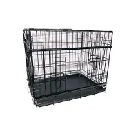 Active Canis - Premium Slidingdoor Cage - Black - 107 x 71 x 79