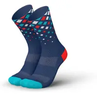 Incylence - Trail running kläder - Running Crystals Navy Cyan Inferno för Unisex - Storlek 39-42 - Marinblå