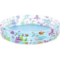Bestway 51004 / 25, Uppblåsbar pool, 282 l, Rund, 2 År, Underwater, PVC
