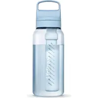 LifeStraw Go Icelandic Blue GO-1L-ICE BPA-Free Plastic, water bottle with 2-stage filter, 1L