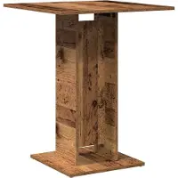 vidaXL Bistrobord gammalt trä 60x60x75 cm ingenjörsträ 856022