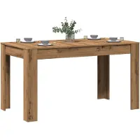 vidaXL Matbord artisan ek 140x74,5x76 cm konstruerat trä