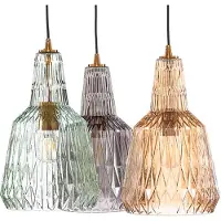 LINDBY Taklampa , Belarion, dimbara, Flerfärgad, Vardagsrum, Glas, Vintage / retro