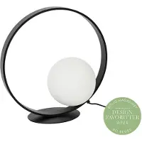 NOLA Bordslampa , Infinite, Svart, Vardagsrum, Glas, Modern