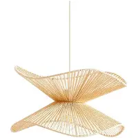 LINDBY Hänglampa Valdorin , dimbar, Creme / bärnsten, Sovrum, Papper / lunopal / lunolit, Modern, Pendellampa