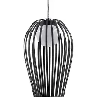 LUCANDE utomhushänglampa Marrin, svart, metall, Ø 31 cm Marrin , dimbar, Svart, Vardagsrum / matsal, Metall, Modern