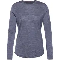 Icebreaker Women's Merino 125 Cool-Lite Sphere III Long Sleeve Tee Midnight Navy Heather