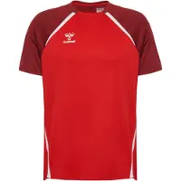 Hummel Tränings T-Shirt hmlLEAD 2.0 - Röd/Bordeaux/Vit, storlek Small