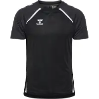 Hummel Tränings T-Shirt hmlLEAD 2.0 - Svart/Grå/Vit, storlek Large