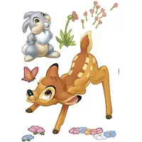Komar Klistermärken jätte Bambi & Thumper