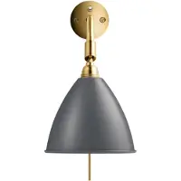 Gubi Design vägglampa Bestlite BL7, Aluminium / grå / zink, Vardagsrum / matsal, Metall, Design, Vägglampa, vägglampa inomhus