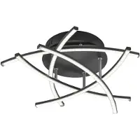 FISCHER&HONSEL GMBH LED taklampa Cross TW, dimbar, Svart, Vardagsrum / matsal, Metall, Modern, LED-taklampa