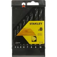Stanley STA56006-QZ, Borr, Trä, 3/4/5/6/7/8/9/10 mm, 8 styck