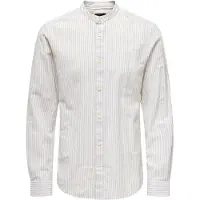Only & Sons Skjorta 'ONSCaiden' ljusgrå / off-white