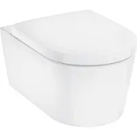Hansgrohe - EluPura S - Hängande toalettstol/skål - 540 mm - mjukstängande/QR - t/indb.cist - vit - porslin/urea
