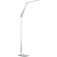 FISCHER&HONSEL GMBH LED golvlampa Geri, dimbar, Aluminium / grå / zink, Vardagsrum / matsal, Metall, Modern, LED-golvlampa