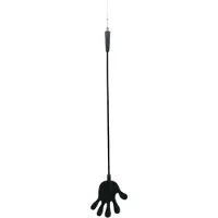 Rimba - Handformad ridpiska i silikon - 40 cm (svart)