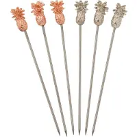 Barprofessional Cocktailpicks Stål Pineapple - 6 St.