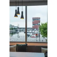 SLV Hänglampa Phelia, dimbar, Svart, Vardagsrum / matsal, Aluminium / grå / zink, Modern, Pendellampa
