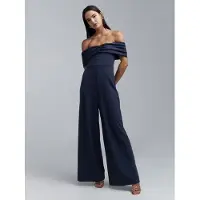 BWLDR Jumpsuit 'Amalie' marinblå