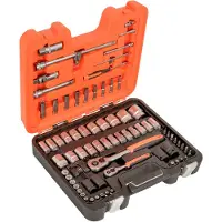 Bahco Hyls- och uttagssats (S800), 1/2'', 1/4'', 77 st.
