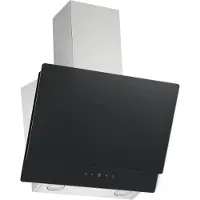 Respekta Selena CH 77060 SA - Kåpa - vinklad skorsten - bredd: 60 cm - djup: 31.3 cm - utsug och återcirkulering (-) - svart