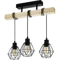 Eglo Taklampa Townshend 5, Ljust trä, Vardagsrum / matsal, Trä, Vintage, Taklampa