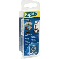 Rapid Öljetter Ø6 mm, Öljetter, Silver, Krom, 6 mm, 35 mm, 51 mm