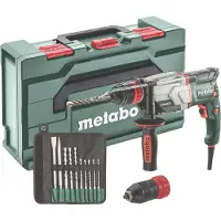 Metabo UHE 2660-2 Quick Set SDS-Plus-Mejselhammare, Borrhammare, Kombihammare 800 W inkl. väska, inkl. Tillbehör