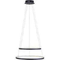 JUST LIGHT Pendellampa Circle, dimbar, Svart, Vardagsrum / matsal, Metall, Modern
