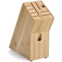 Zeller knivblock Bamboo brun