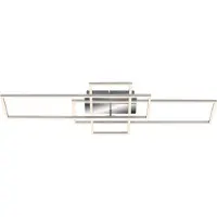 Briloner LED taklampa Frame, dimbar, Aluminium / grå / zink, Vardagsrum / matsal, Metall, Modern, LED-taklampa