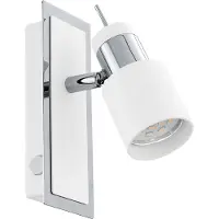 Eglo DAVIDA spotlight i krom och vitt