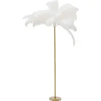 Kare Design golvlampa Feather Palm, Mässing / guld, Vardagsrum / matsal, Metall, Design, Golvlampa