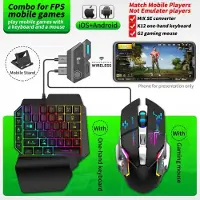 Bobo Life Mobilspelskontroll för Gamwing Mix SE/Elite Mouse & Keyboard Converter & Combo Pack Snabbare reaktion Anpassa knappen MIX SE set