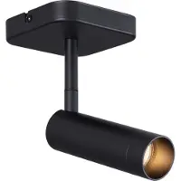 QAZQA Modern takspotlight svart rund GU10 35mm roterbar och lutbar - Kate