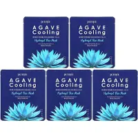 Petitfee , Agavkylning Hydrogel Skönhet Ansiktsmask, 5 ark, 1,12 oz (32 g) Varje