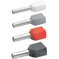 Klauke 8678 Dubbla ändhylsor 0.25 mm² Delisolerad Ljusblå 1000 st