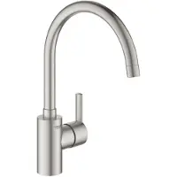 GROHE Feel ettgreppsblandare för kök - C-pip ettgreppsblandare för kök, C-pip, högt utlopp, supersteel 32670DC2