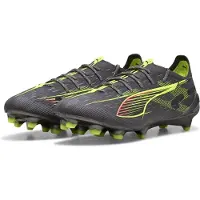Puma Ultra 5 Ultimate FG Audacity - Matt åldrad silver/Gul/Sun Struck - Gräs (FG), storlek 40