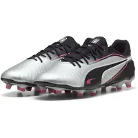 Puma King Match Fg/ag Audacity - Silver/Svart/sun Struck/White, storlek 44