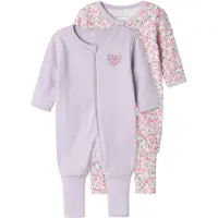 Name it Pyjamasdräkt - Noos - NbfNightsuit - 2-pack - Pastel Lil - - 50 - Pyjamasdräkt