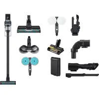 Samsung Jet Stick VS20C852FTB sladdlös skaftdammsugare — kraftfullt och lätt, HEPA-filtrering, rengöring på flera ytor